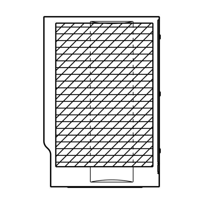 AEG Electrolux 1463508380 Gehäuse Seitenteil - Seitenwand,links,weiss,546.5x8