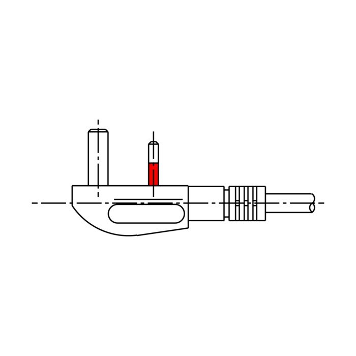 AEG Electrolux 1325397014 Stecker - Zuleitung,l=1400