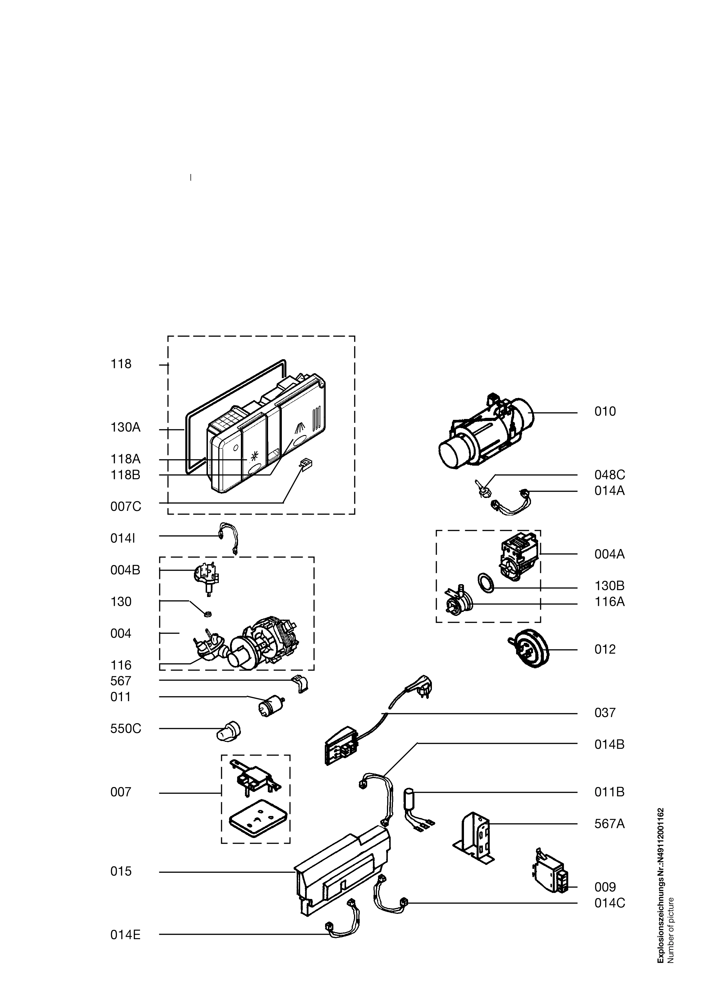 Explosionszeichnung AEG 91123452301 Favorit 60750 VI