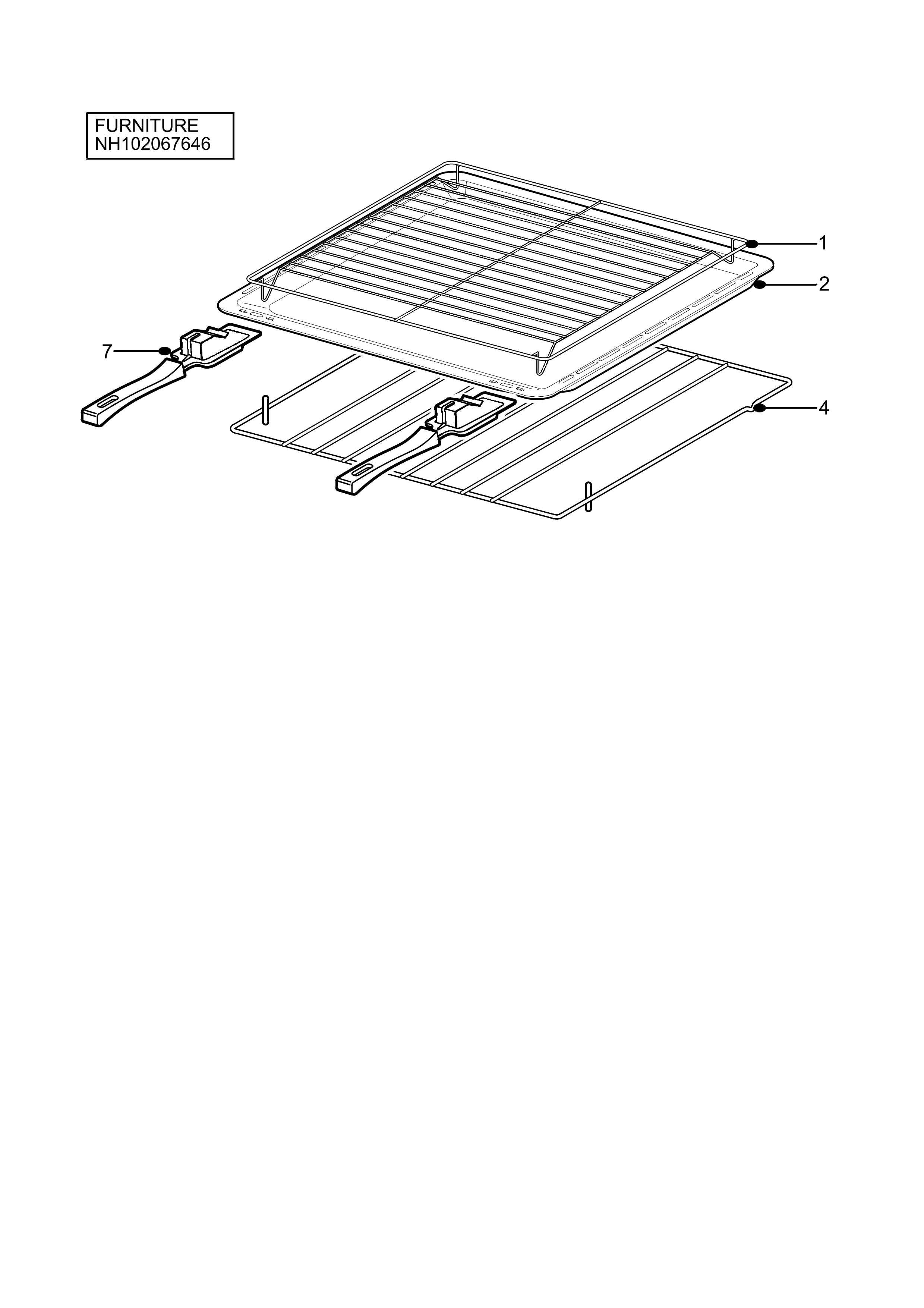 Explosionszeichnung AEG 94417131000 D5701-4-M(STAINLESS)