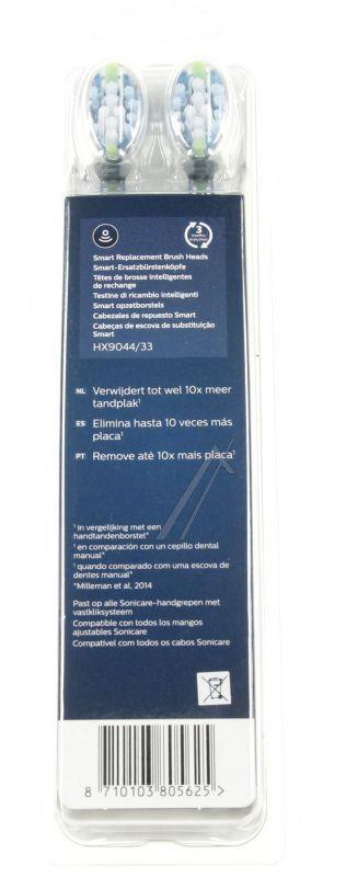 Philips Saeco HX904433 Zahnbürste - Sonicare premium plaque control ersatzzahnbürsten schwarz, 4 stk