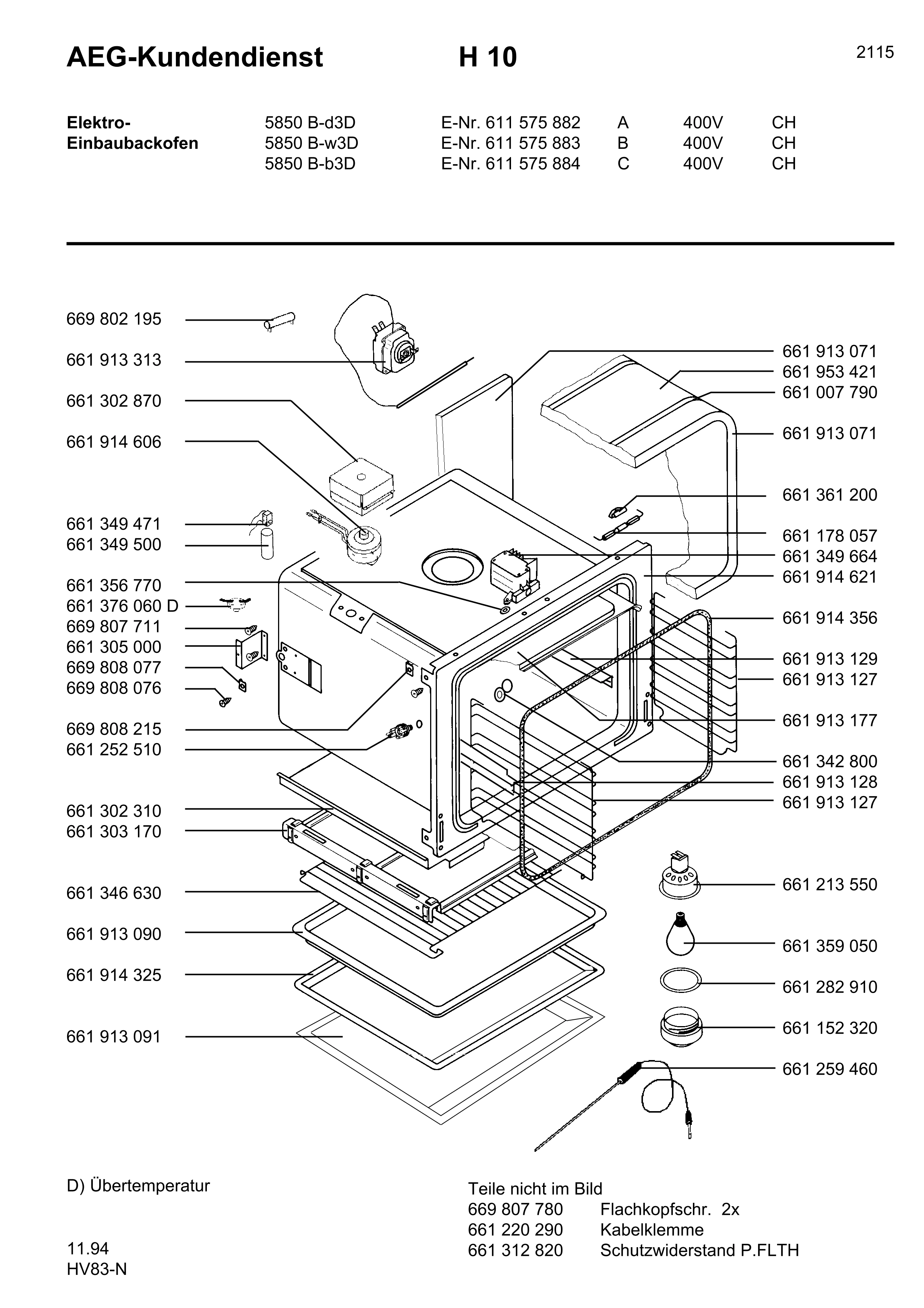 61157588300 Competence 5850 B W 3 D CH