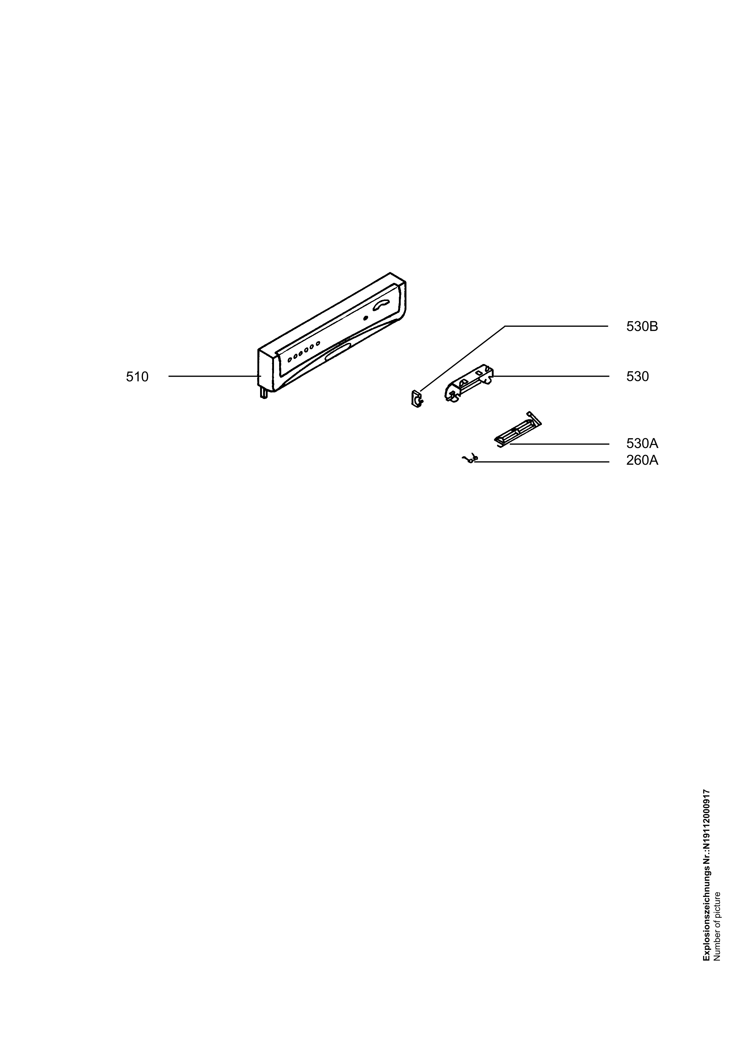 Explosionszeichnung AEG 91123611000 ESF 645 W