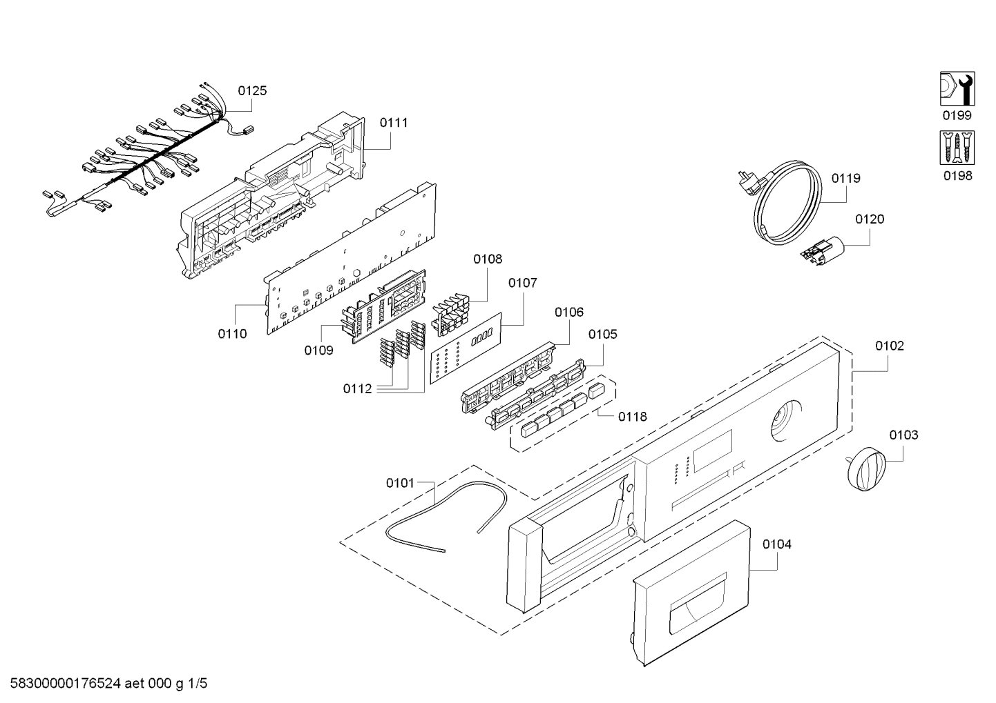 Explosionszeichnung Siemens WK14D540FF/05 Wash&Dry