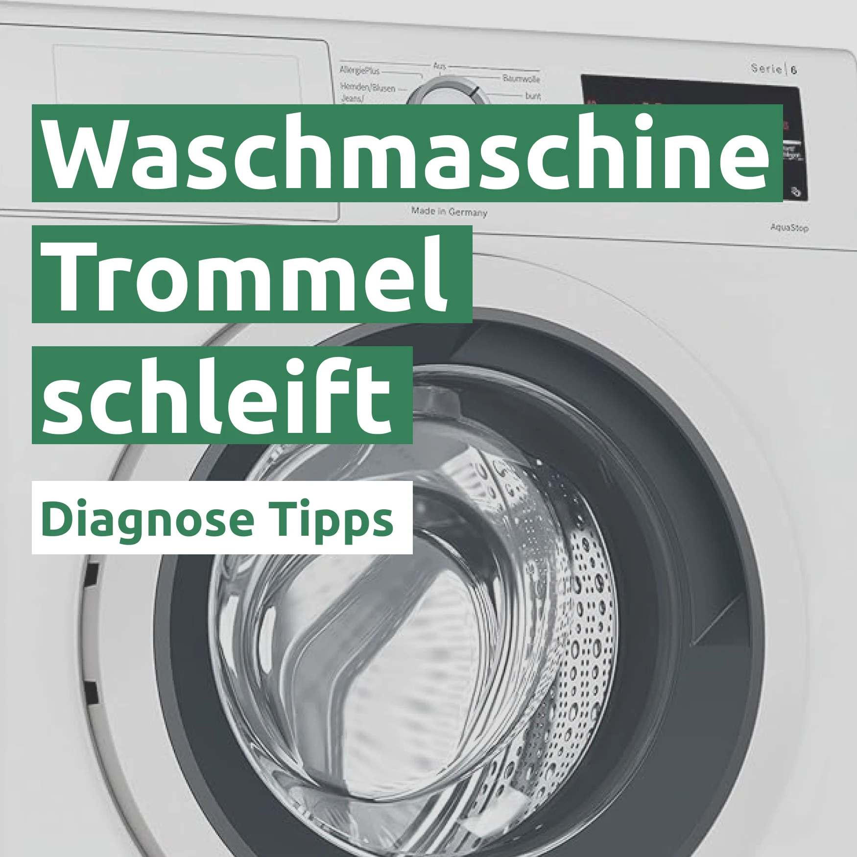 Waschmaschine Trommel schleift 