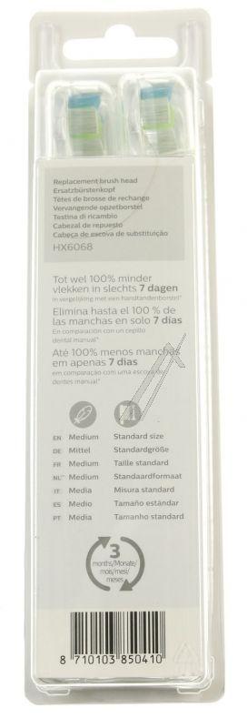 Philips Saeco HX606812 Zahnbürste - Sonicare diamond sauber bürstenkopf standard 8 stück