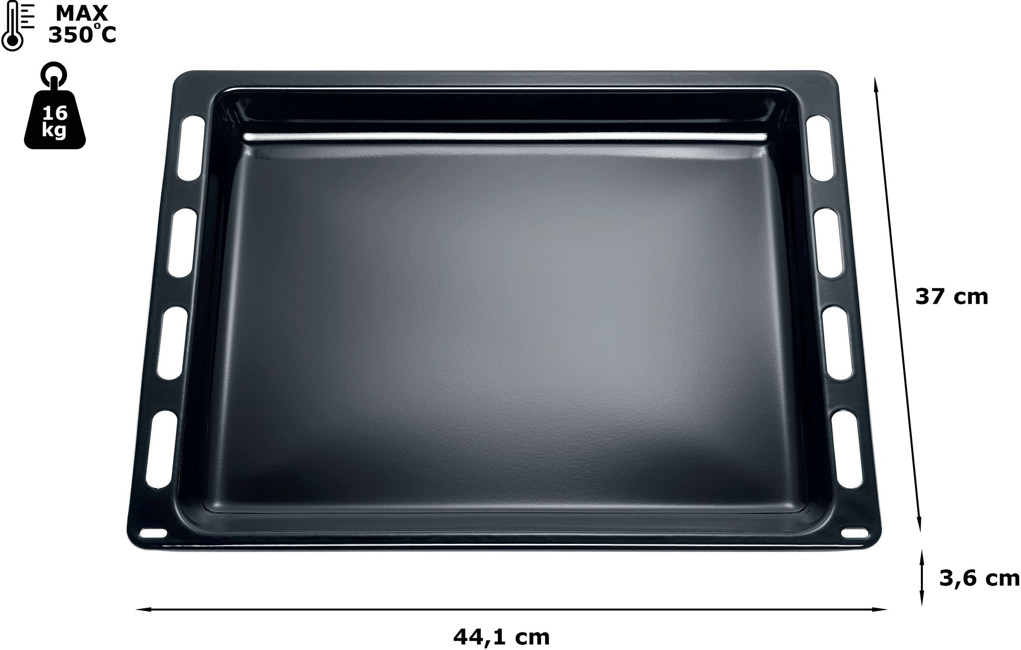 Backblech 00664049 Bosch Siemens für Backofen Universalpfanne emailliert Ersatzteil