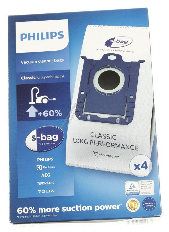 Philips Saeco FC802103 Staubsaugerbeutel - 883802103010 4x s-bag classic long performance