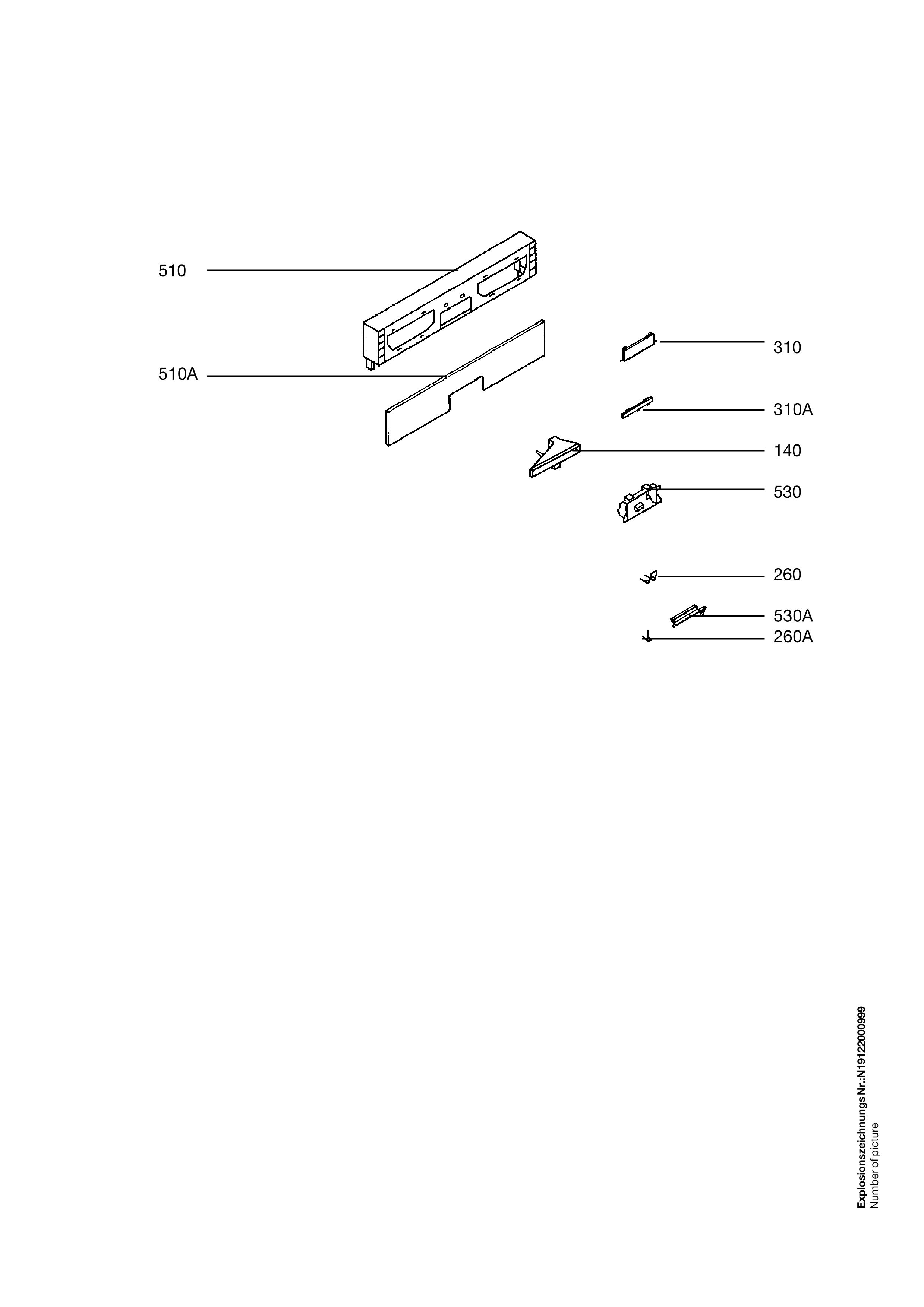Explosionszeichnung AEG 91123452201 ESI 682 K