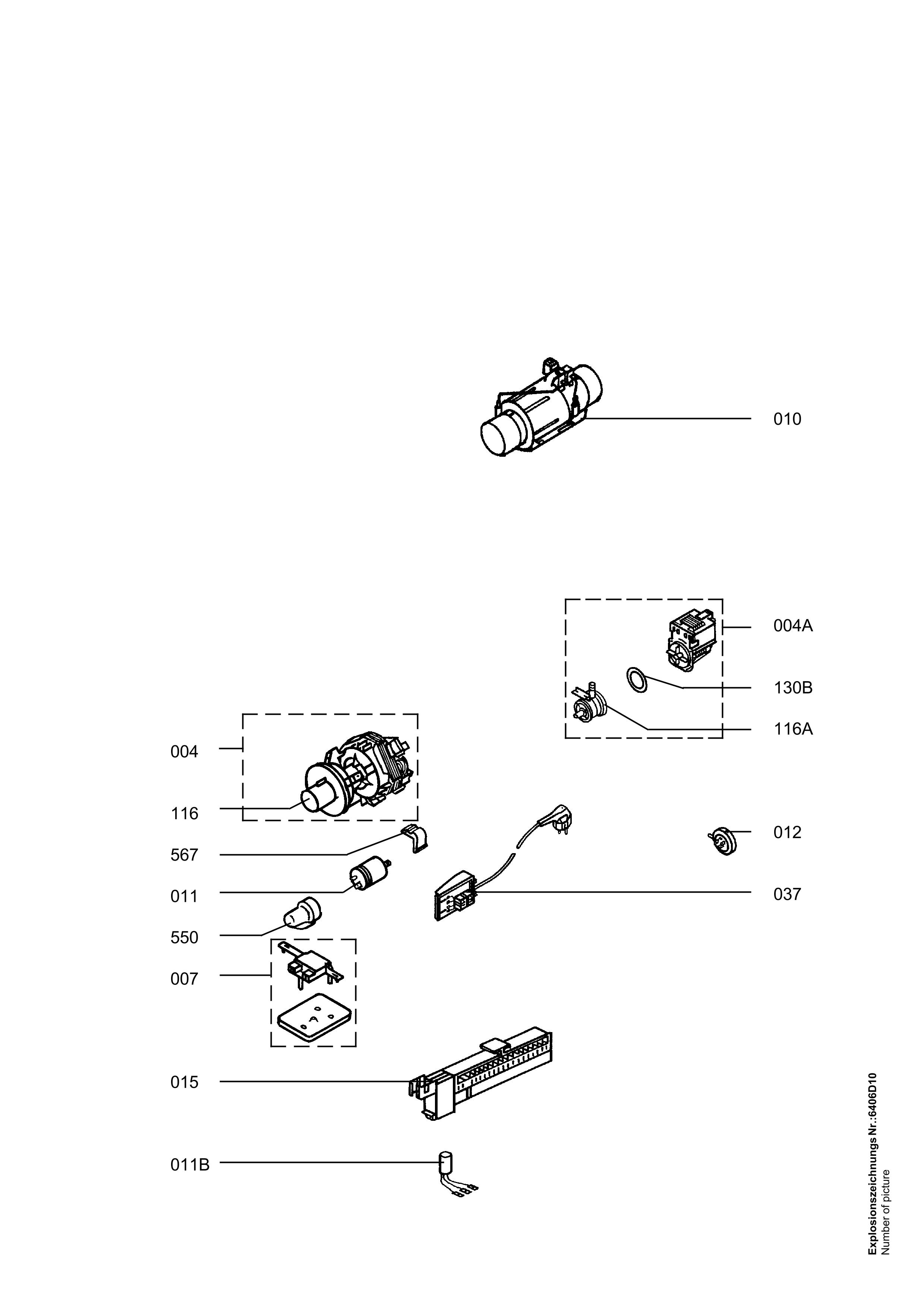 Explosionszeichnung AEG 91123606000 ESF666 X