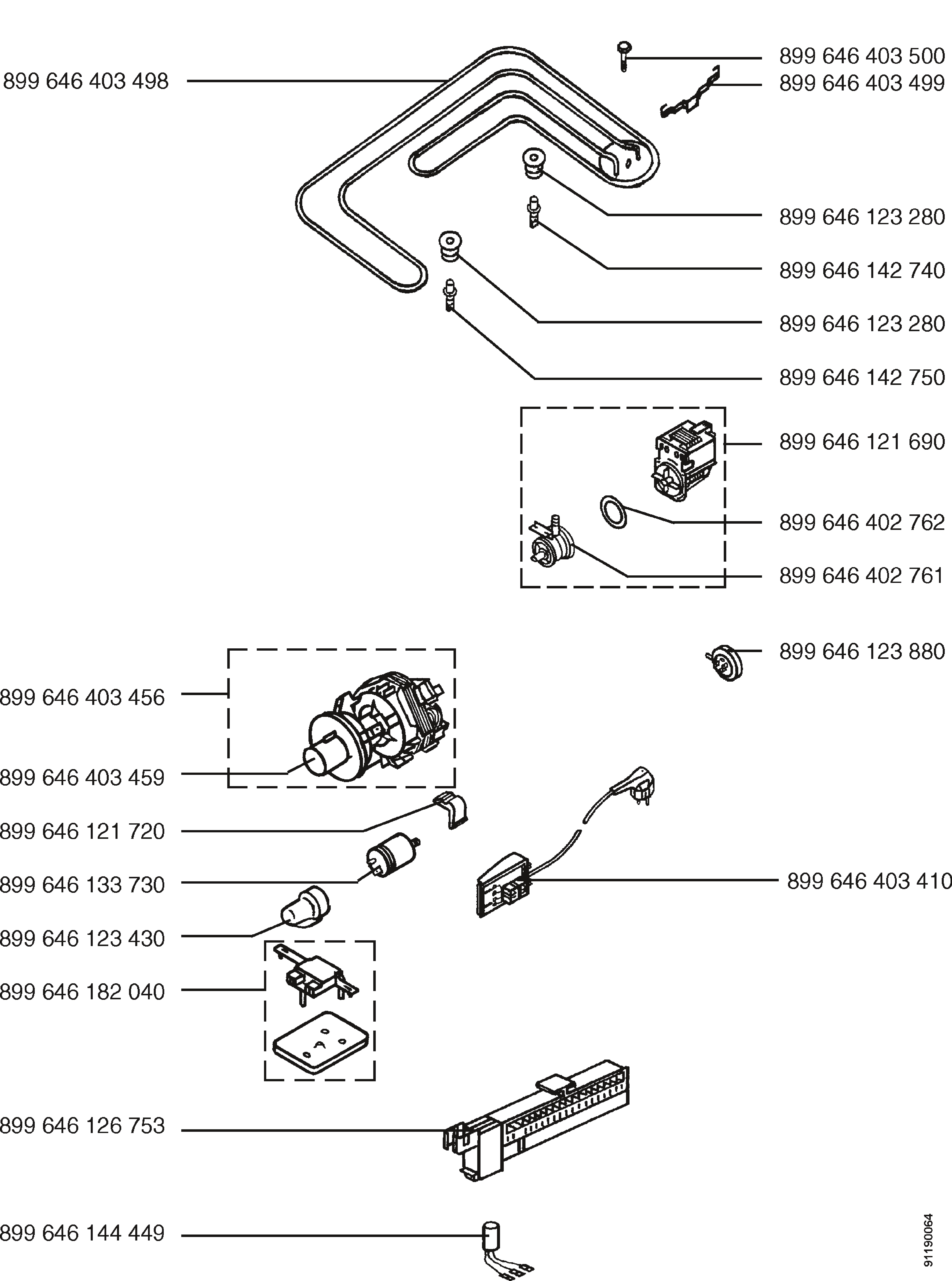 Explosionszeichnung AEG 91123218700 ESF 670 K