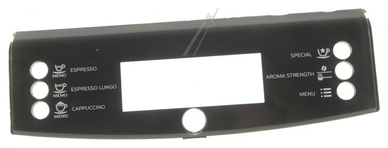 Saeco 421944054771 Frontblende - Display front panel s/scr.blk smrd/t