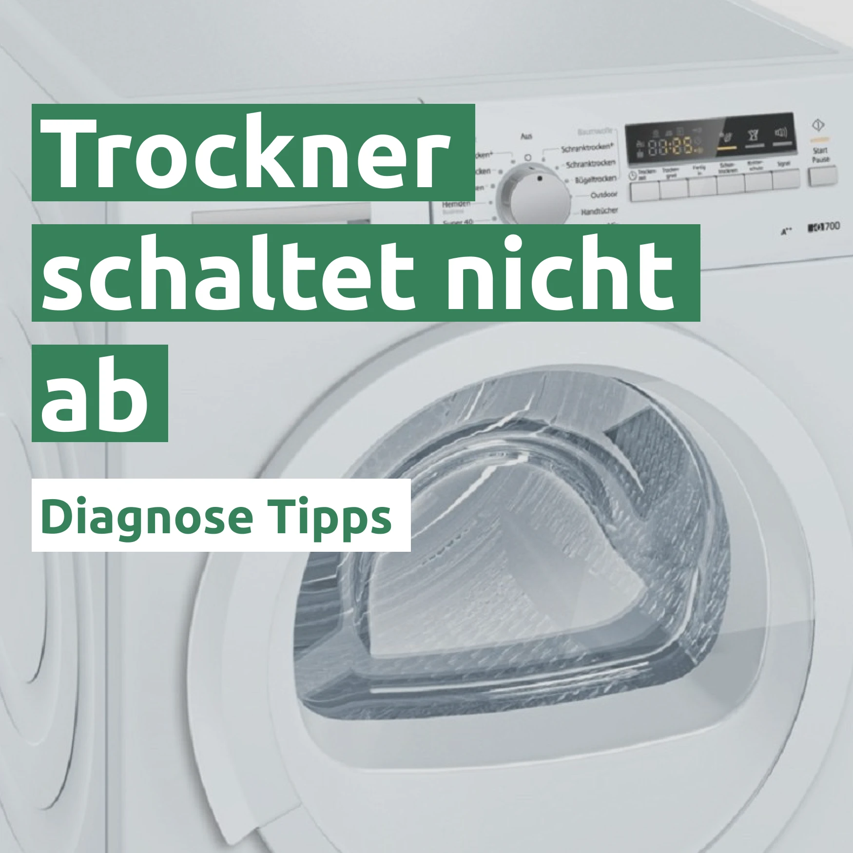 Trockner schaltet nicht ab