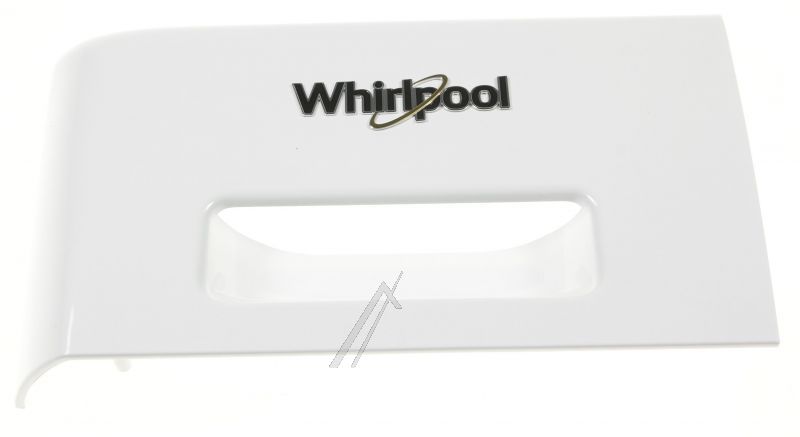 Whirlpool Indesit 481010919472 Blende Waschmittelkasten - C00508697 griff schublade + logo