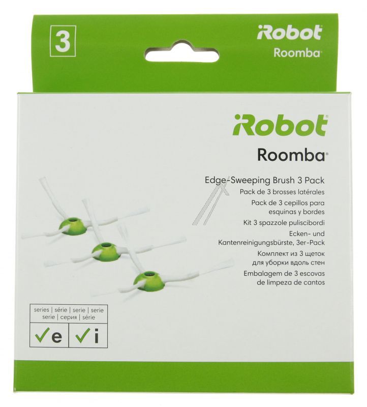 iRobot 4624877 Bürste - Passend für irobot roomba e & i serie sidebrush 3 pack