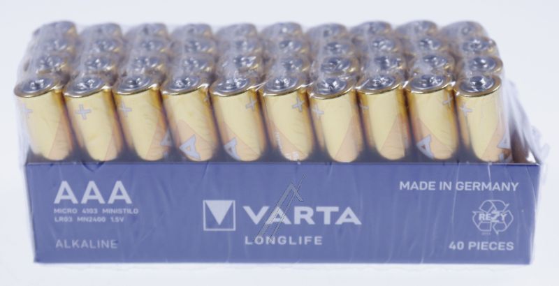 Varta 04103101394 Mikrozelle 1,5V - Lr3 04103 101 394 1,5v alkaline micro, aaa 40er pack longlife