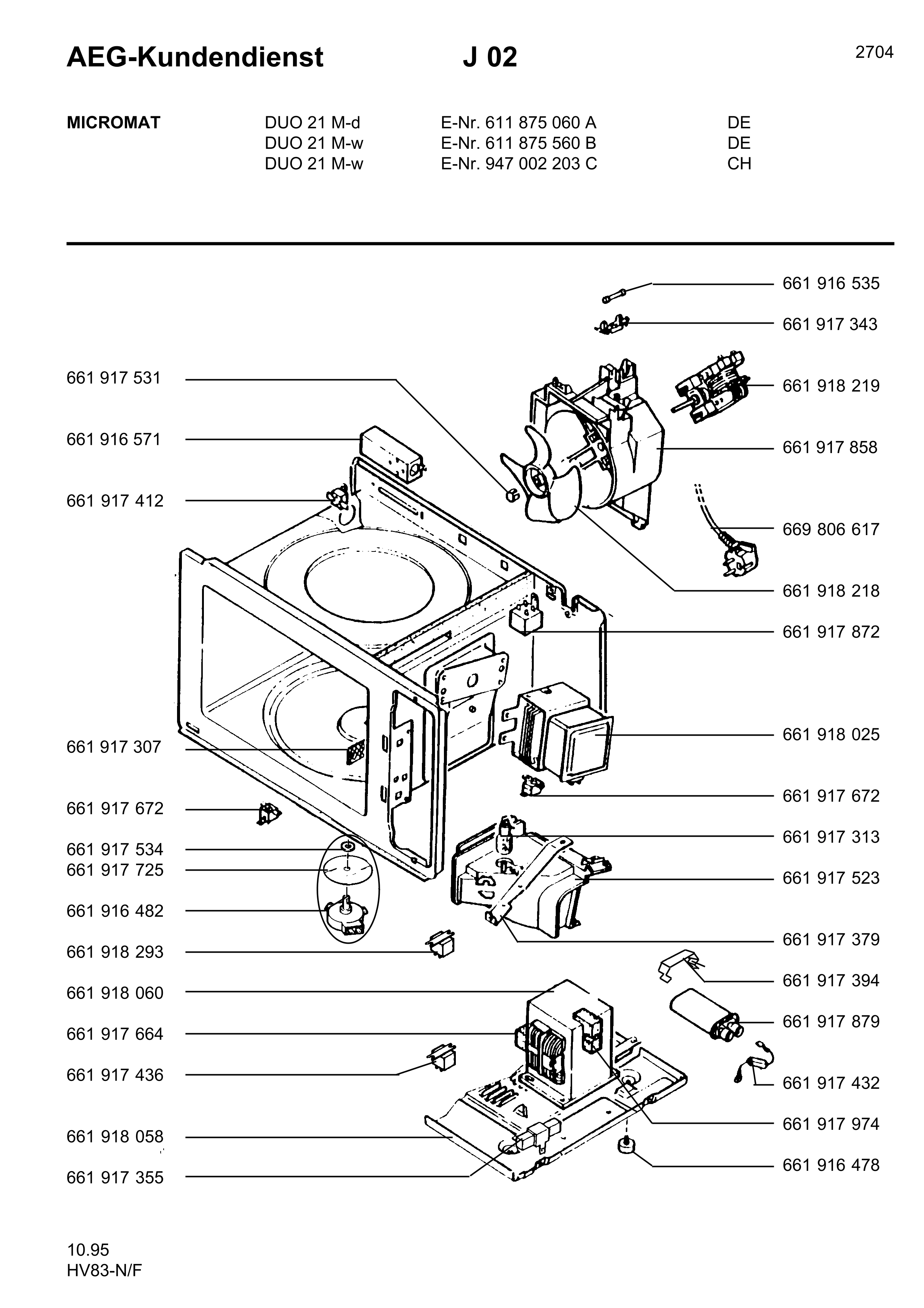 94700220300 Micromat Duo 21 M W CH