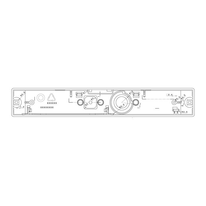 AEG Electrolux 2425131014 Bedienteilblende - Träger steuerung