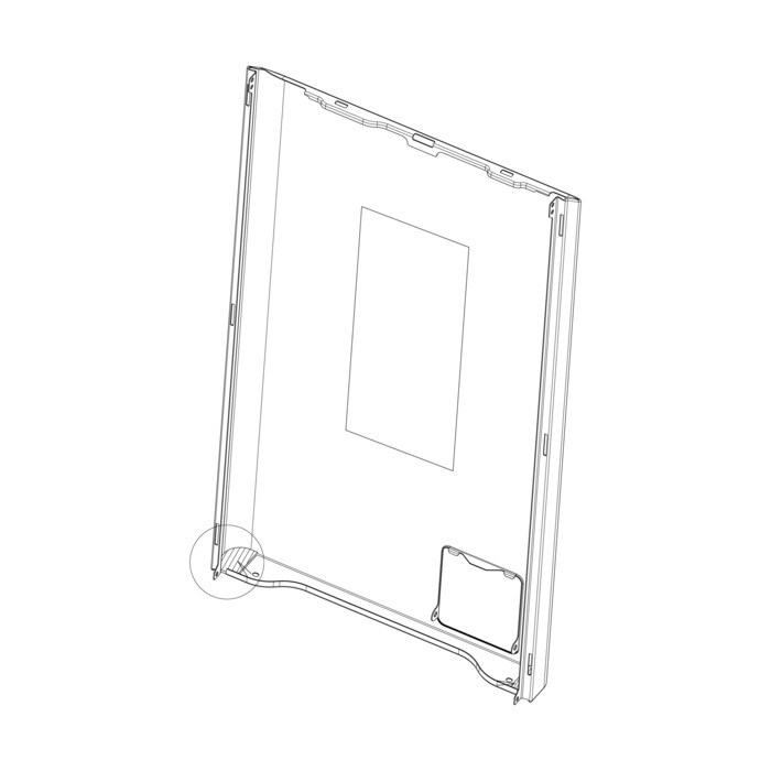 AEG Electrolux 1468652316 Gehäuseteil - Frontblende,weiss,,c4,