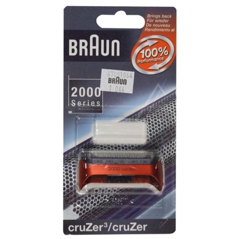 Braun Scherblatt für Rasierer Scherfolienrahmen 2000 Series 67091064 7091064 Ersatzteil