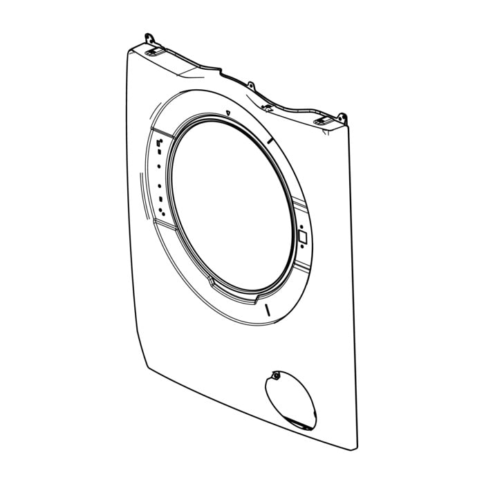 AEG Electrolux 140010756140 Gehäuse Vorderteil - Frontblende,gehäuse,weiss,durchmesser