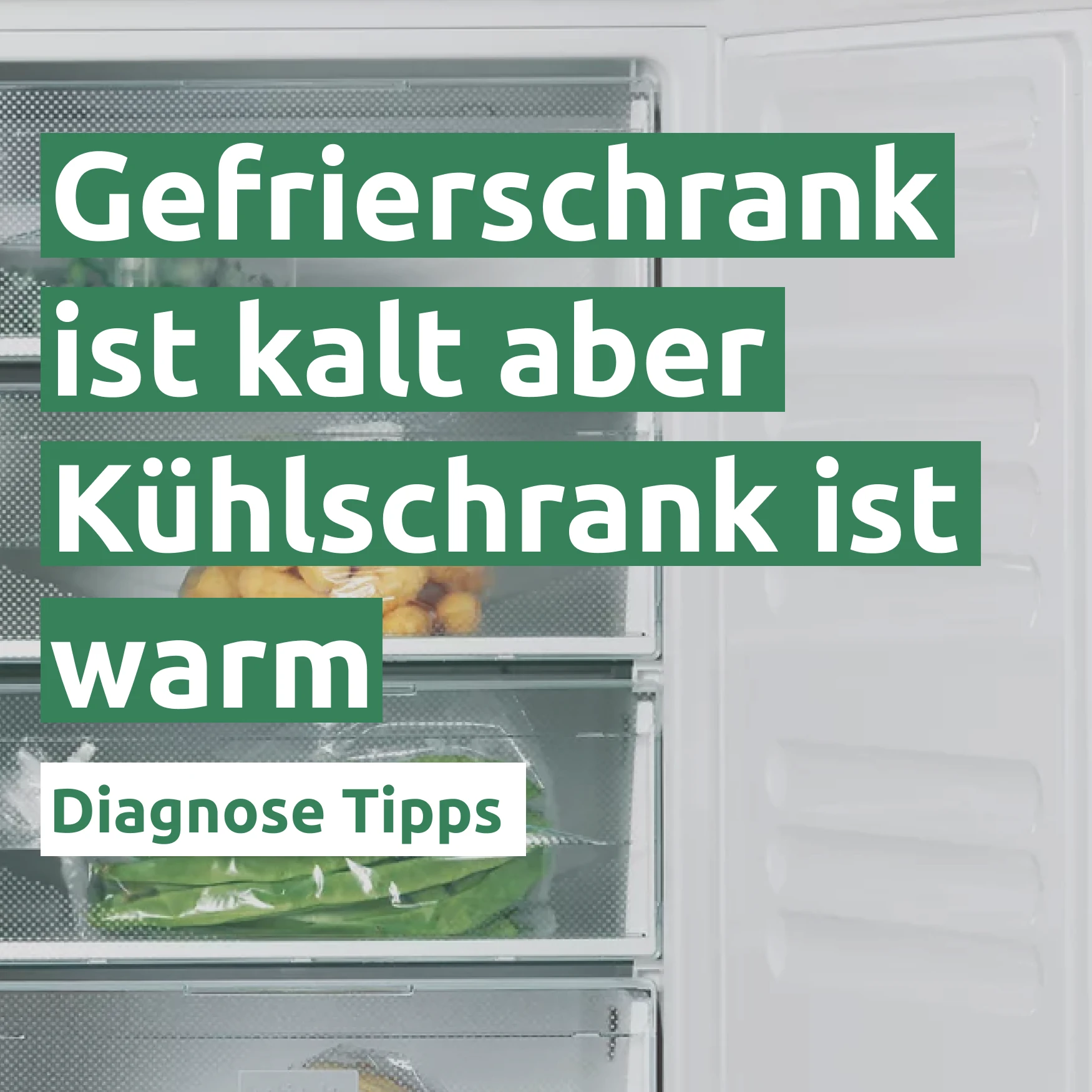 Gefrierschrank ist kalt aber Kühlschrank ist warm