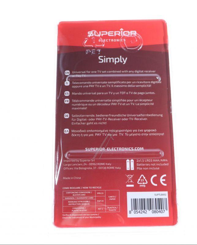 Superior SUPTLB002 - Simply numeric lernfähige univ. fb mit grossen tasten + nummernfeld