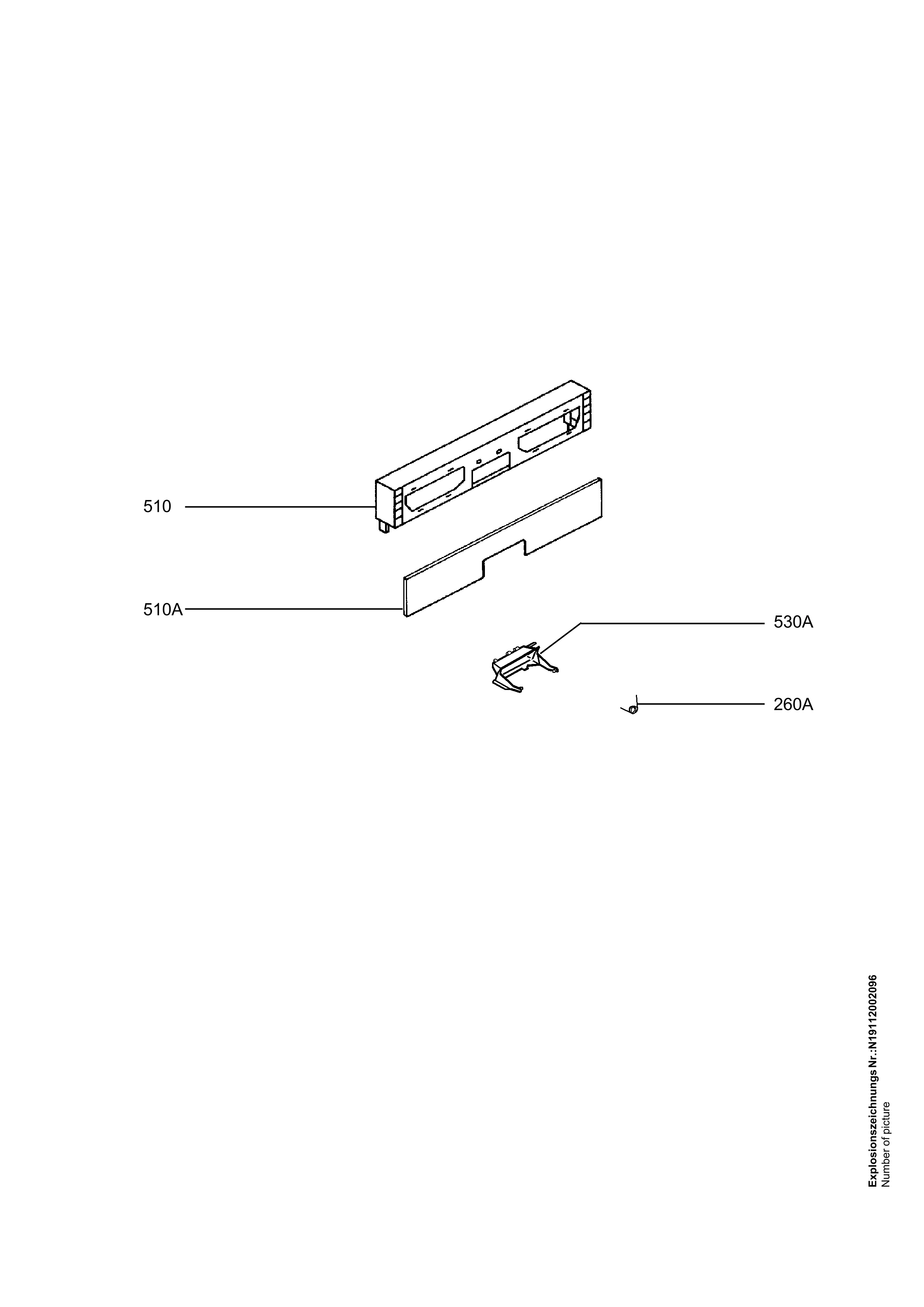 Explosionszeichnung AEG 91123487901 ESI 6260 X