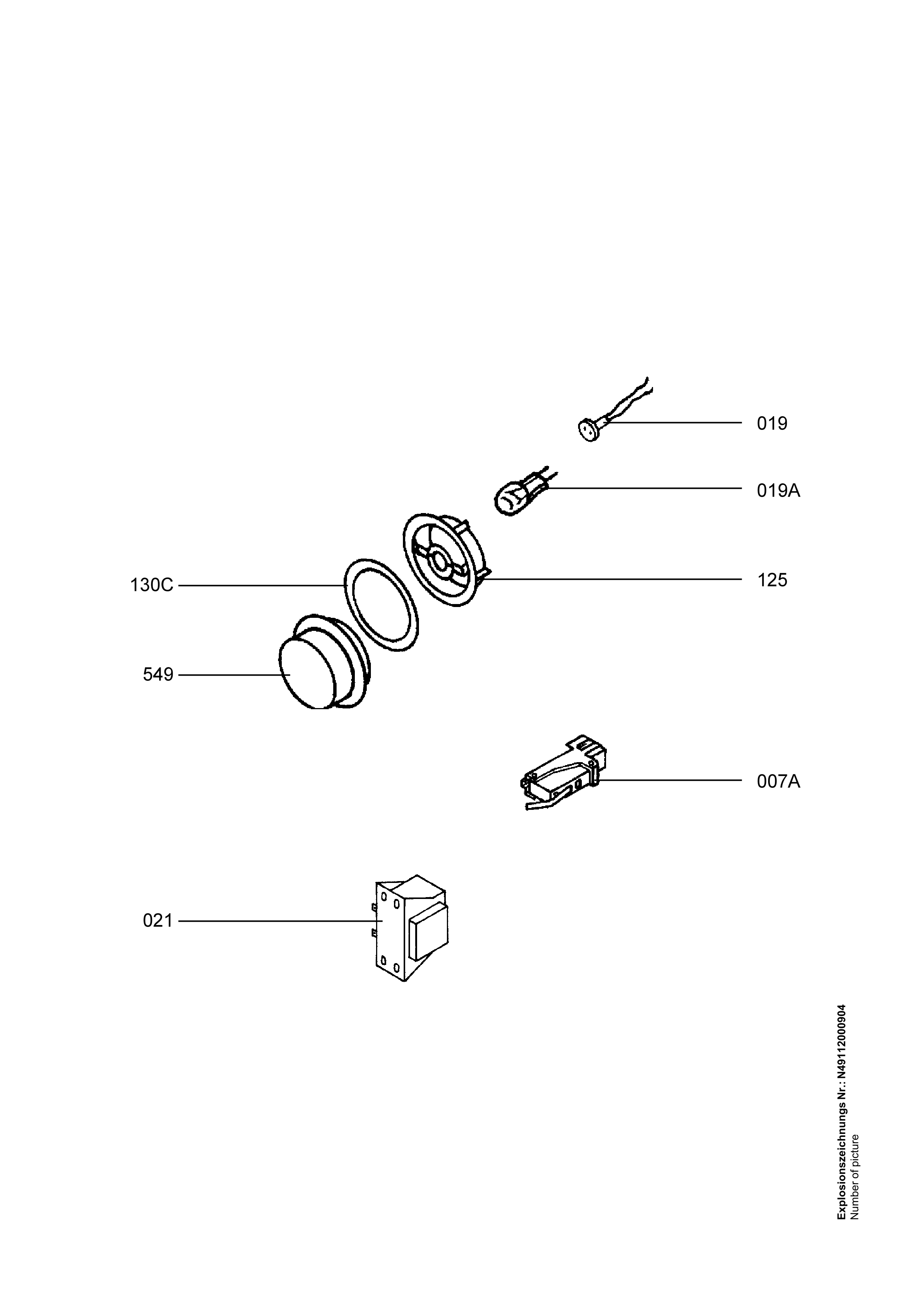 Explosionszeichnung AEG 91123472501 FAV86050VI
