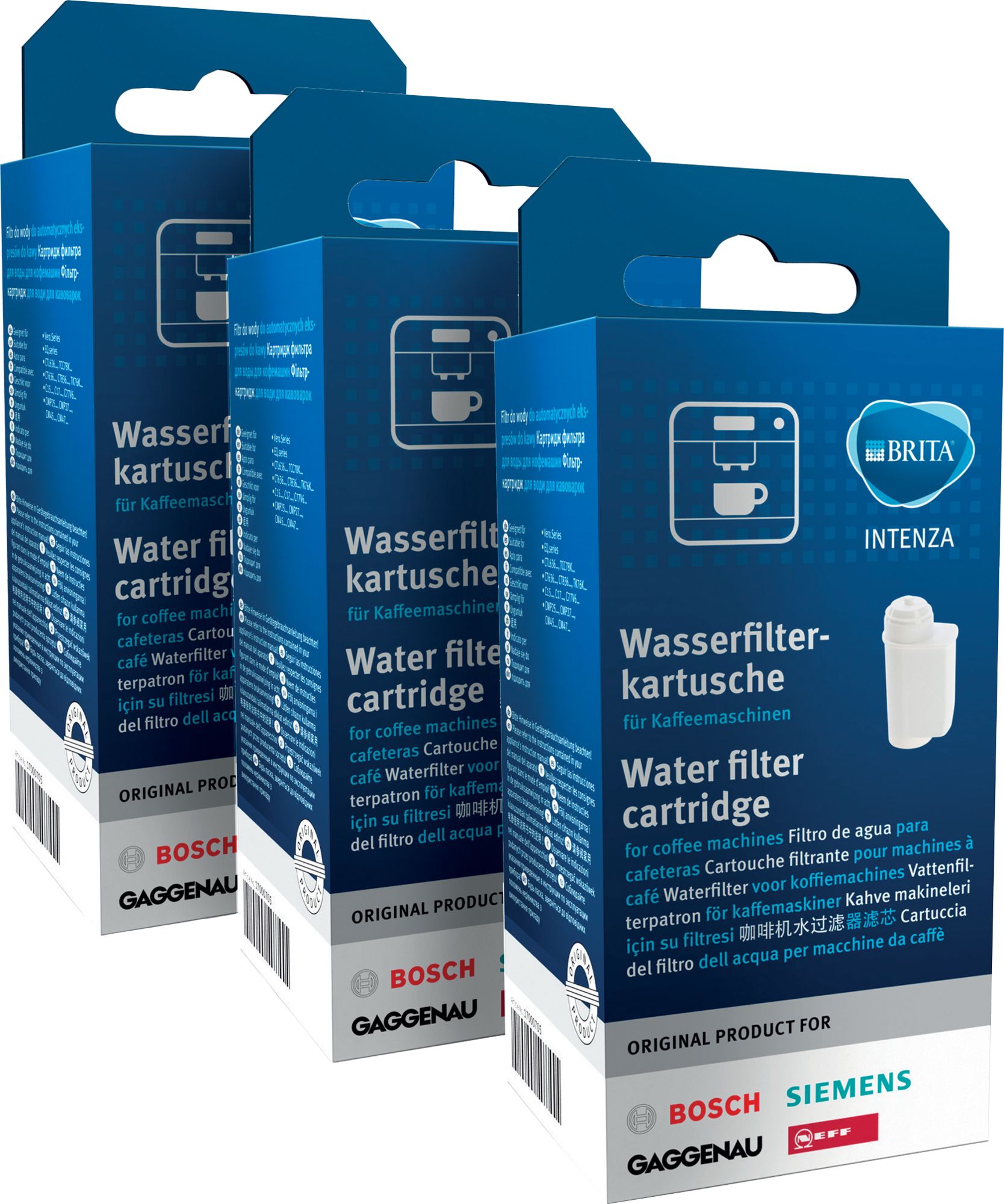 Bosch Siemens Wasserfilter für Kaffeevollautomaten 3er Pack Brita Intenza 17000706 Ersatzteil