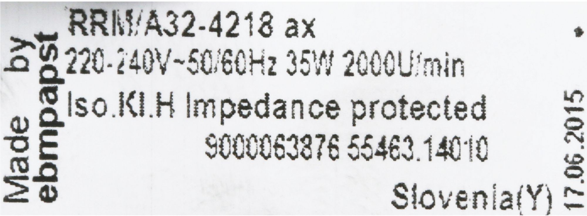 BSH Bosch Siemens 00651461 Lüfter - Gebläsemotor mit lüfterrad