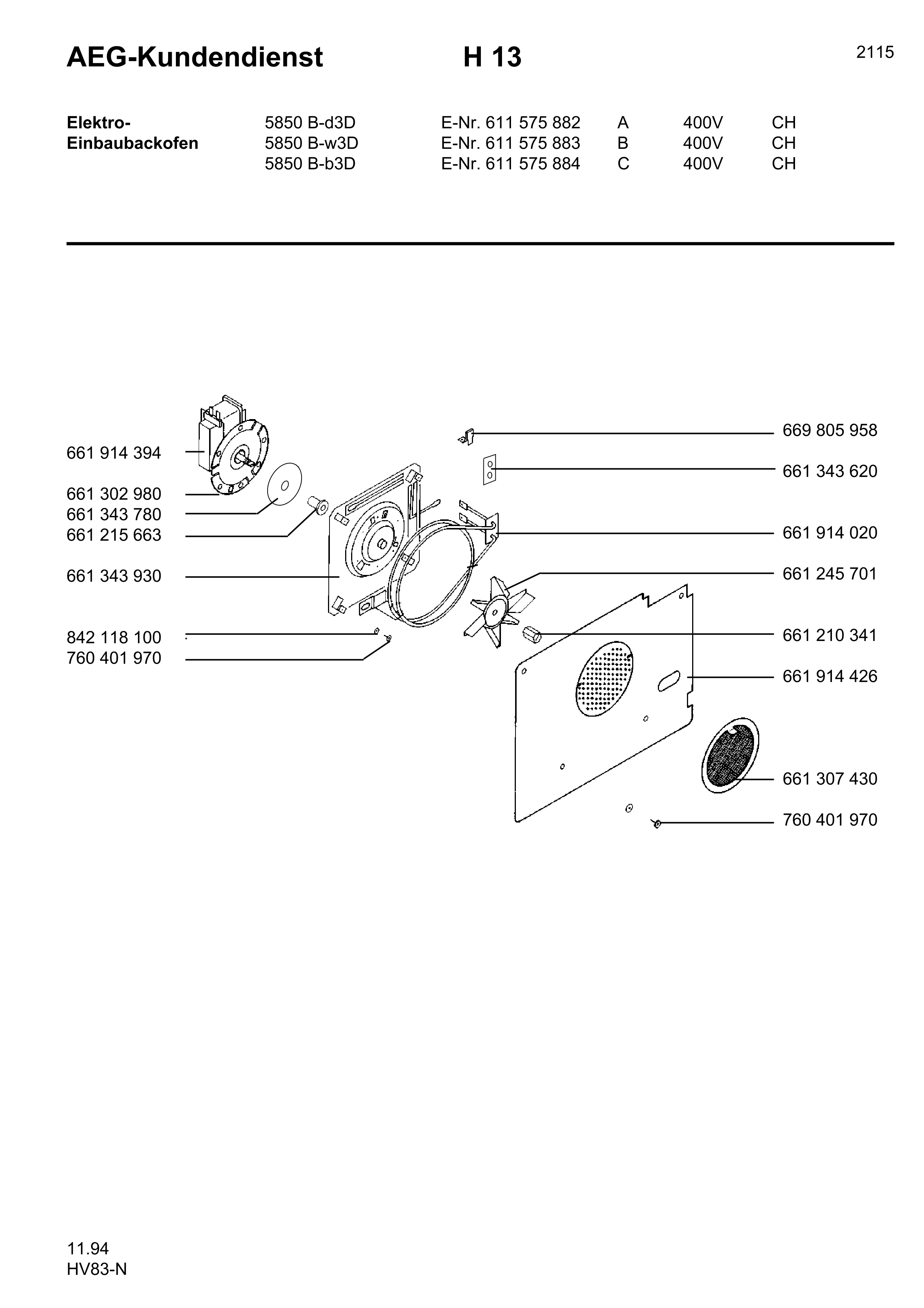 61157588300 Competence 5850 B W 3 D CH