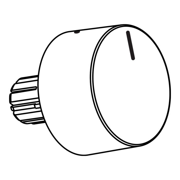 AEG Electrolux 1173585017 Knebel - Knebel,bedruckt,weiss