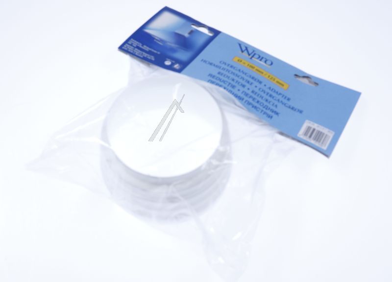 Whirlpool W-Pro 481281718049 Reduzierring - C00375265 adapter für abluftrohre ø 125-100mm