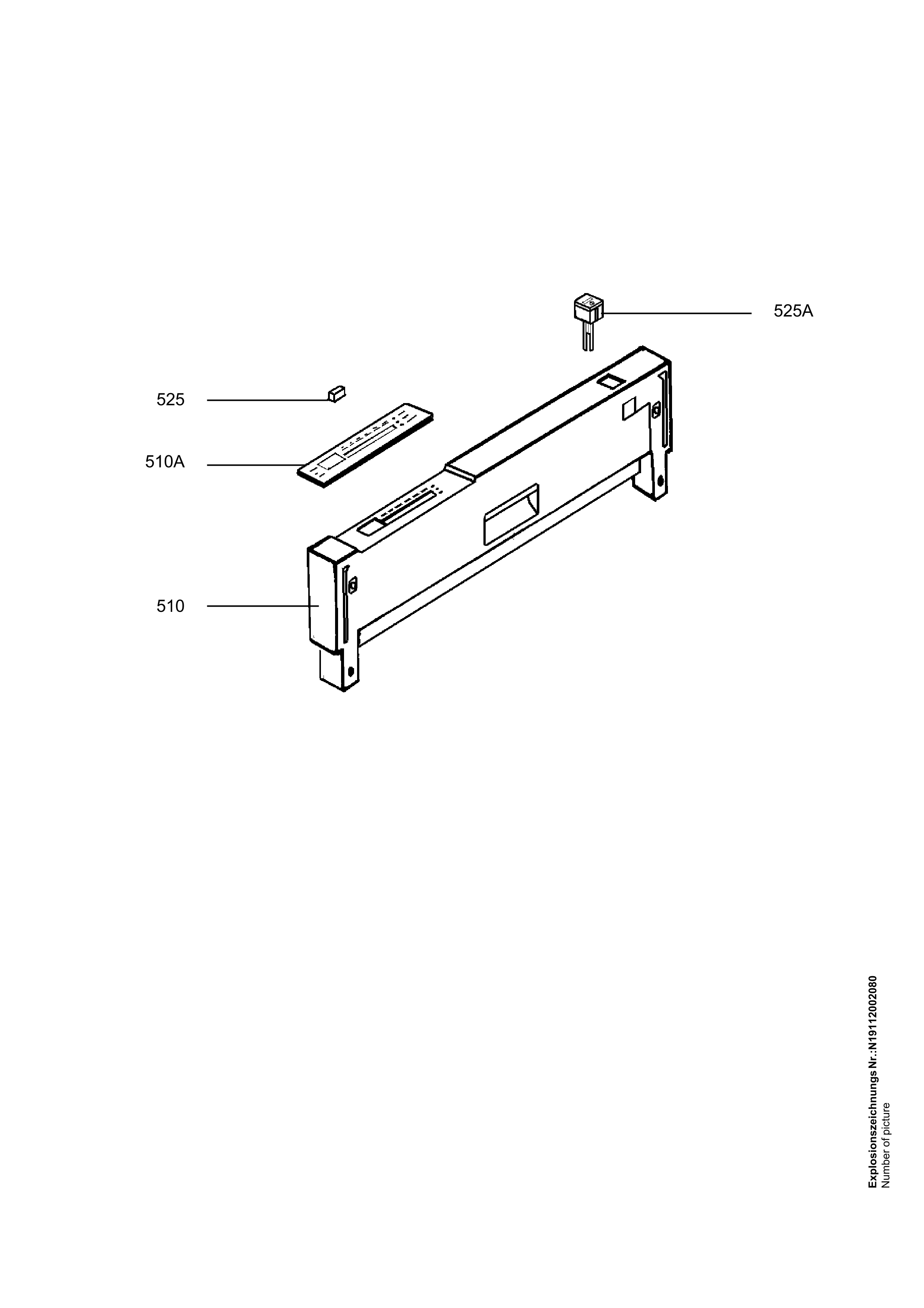 Explosionszeichnung AEG 91137200300 ESL 6251