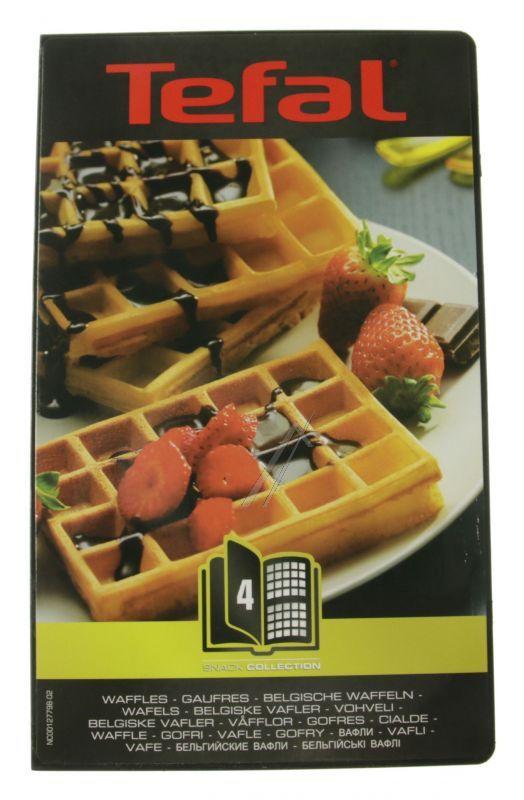 SEB XA800412 Waffelplatte - Set mit 2 waffelplatten + 1 rezeptbuch