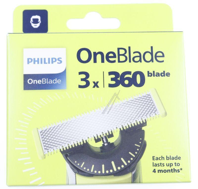 Ersatzklingen Scherkopf QP43050 Philips für Rasierer OneBlade 3 Stück Ersatzteil