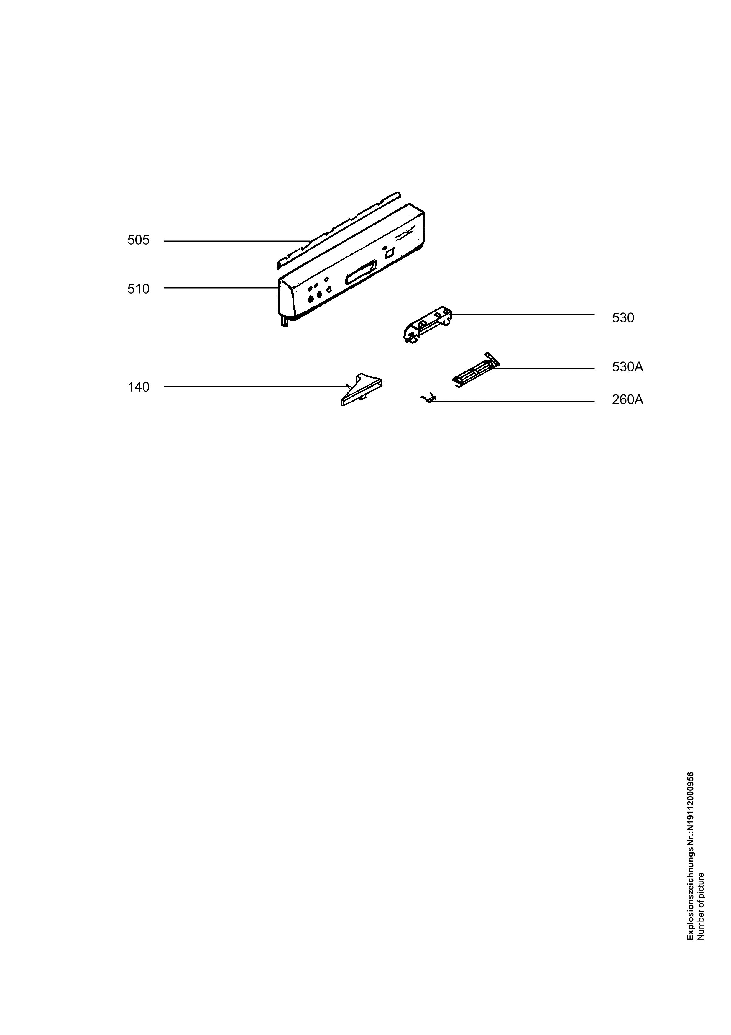 Explosionszeichnung AEG 91123240901 FAV50819 -W