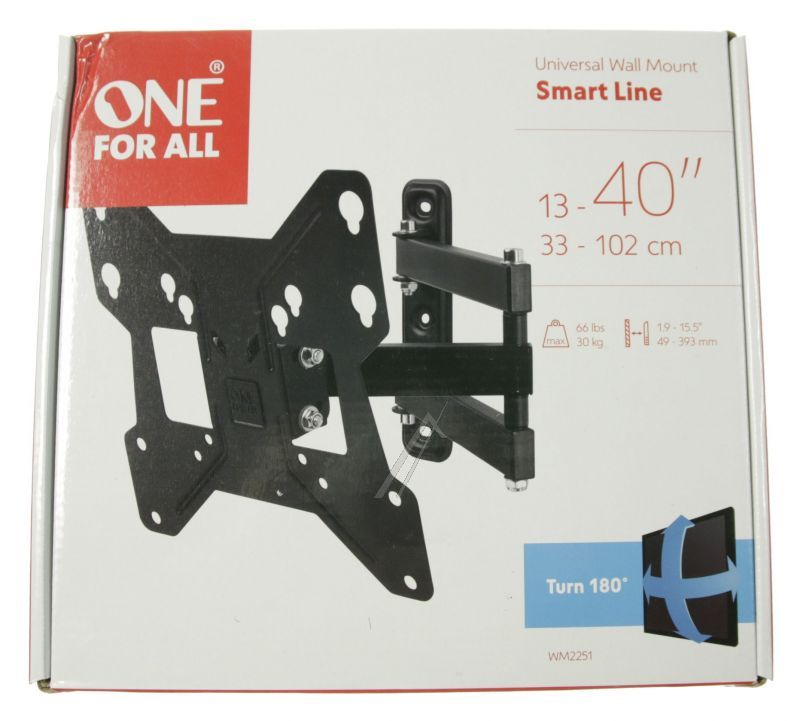 One for all WM2251 TV-Wandhalterungen - Smart line tv - wandhalter vesa 200 - neig- und schwenkbar