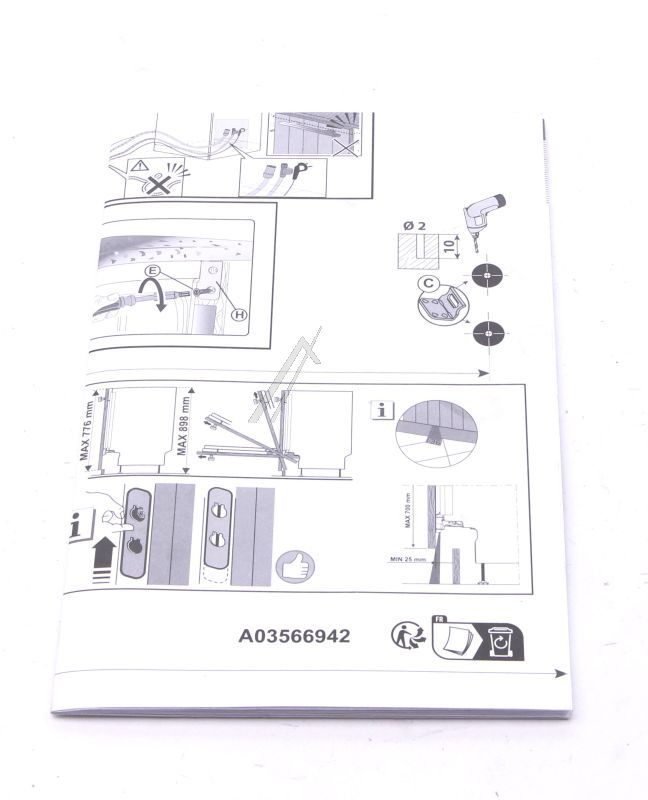 AEG Electrolux 140035669427 Schablone - Template,built-in