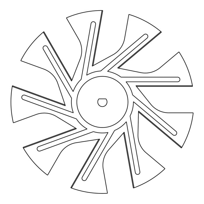 AEG Electrolux 3157290002 Turbinenrad - Flügelrad