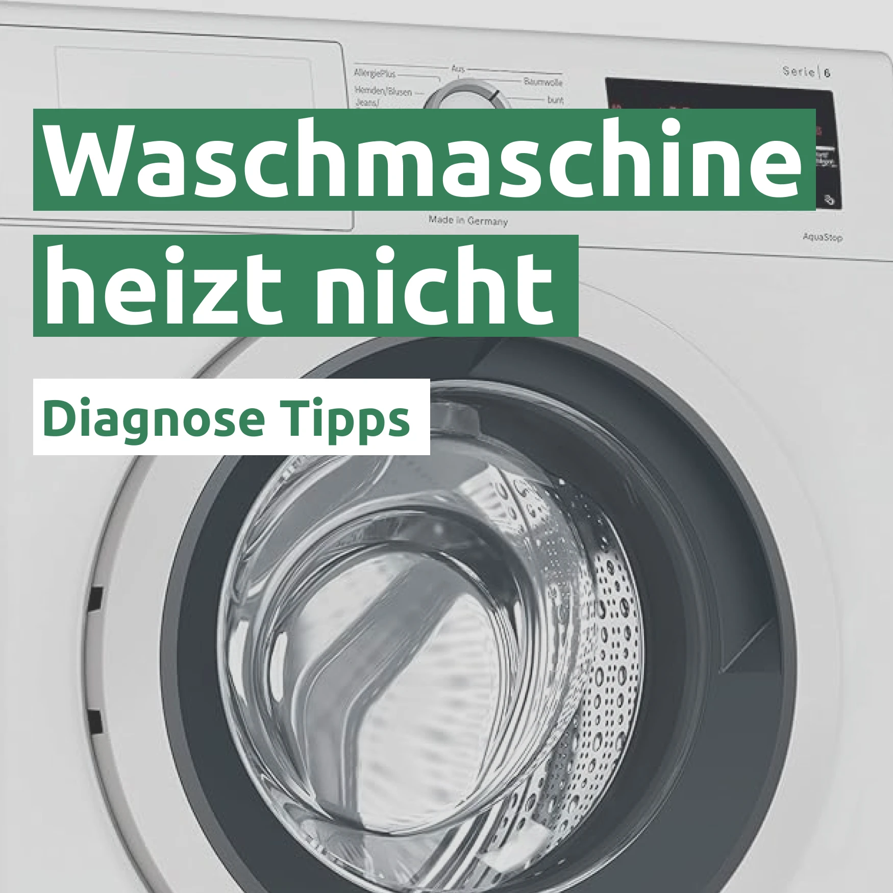 Waschmaschine heizt nicht