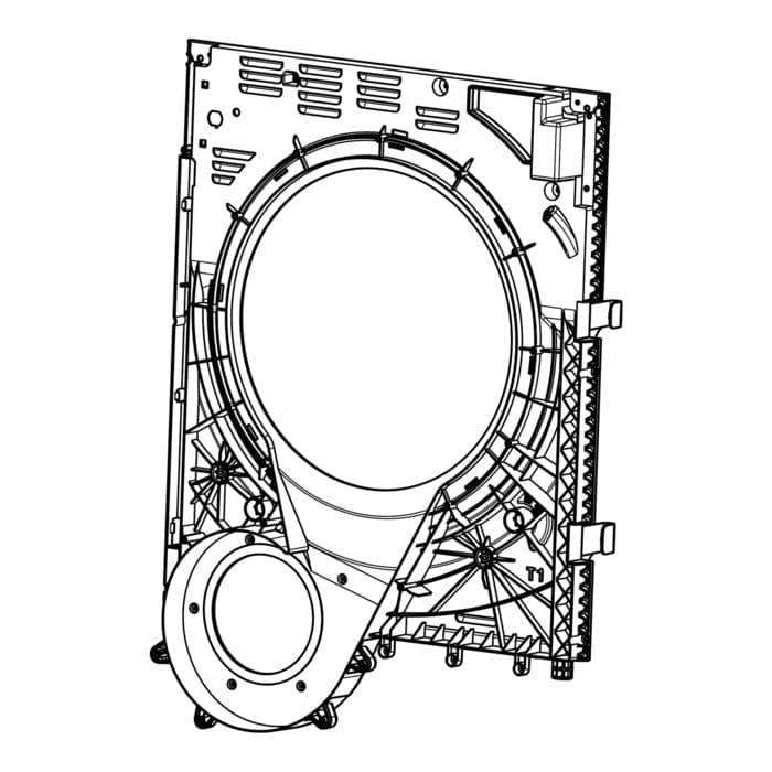 AEG Electrolux 140018029011 Rückwand - Rückwand,kunststoff,optiflow