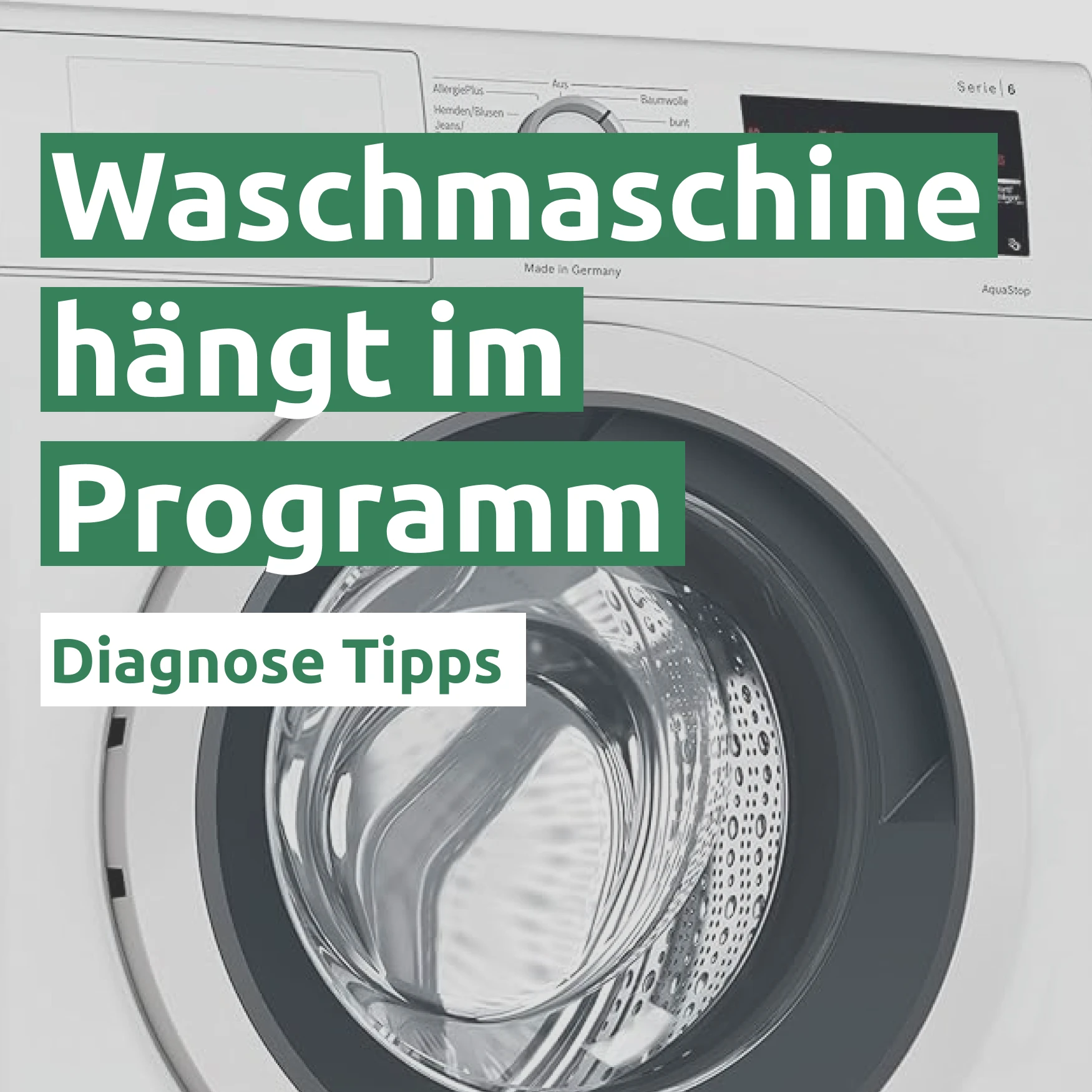 Ratgeber zum Problem: Waschmaschine hängt im Programm