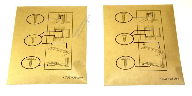 BSH Bosch Siemens 00084136 Schrauben - Schraubensatz 1.703.435.256