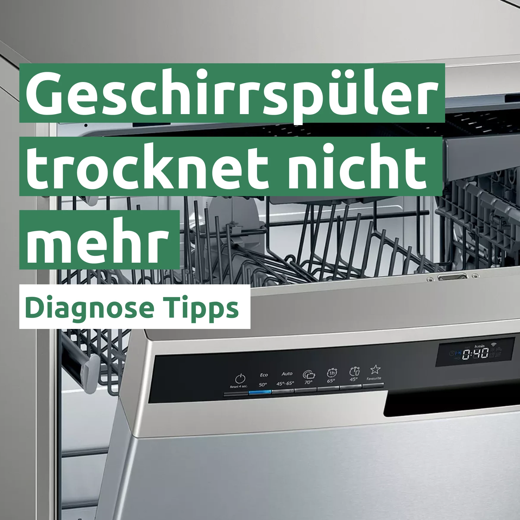 Spülmaschine trocknet nicht mehr