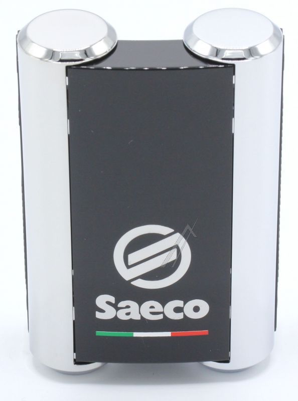 Saeco 421944072301 Abdeckung Gehäuse - Schwarz kaffee.spender.front.gehäuse logo