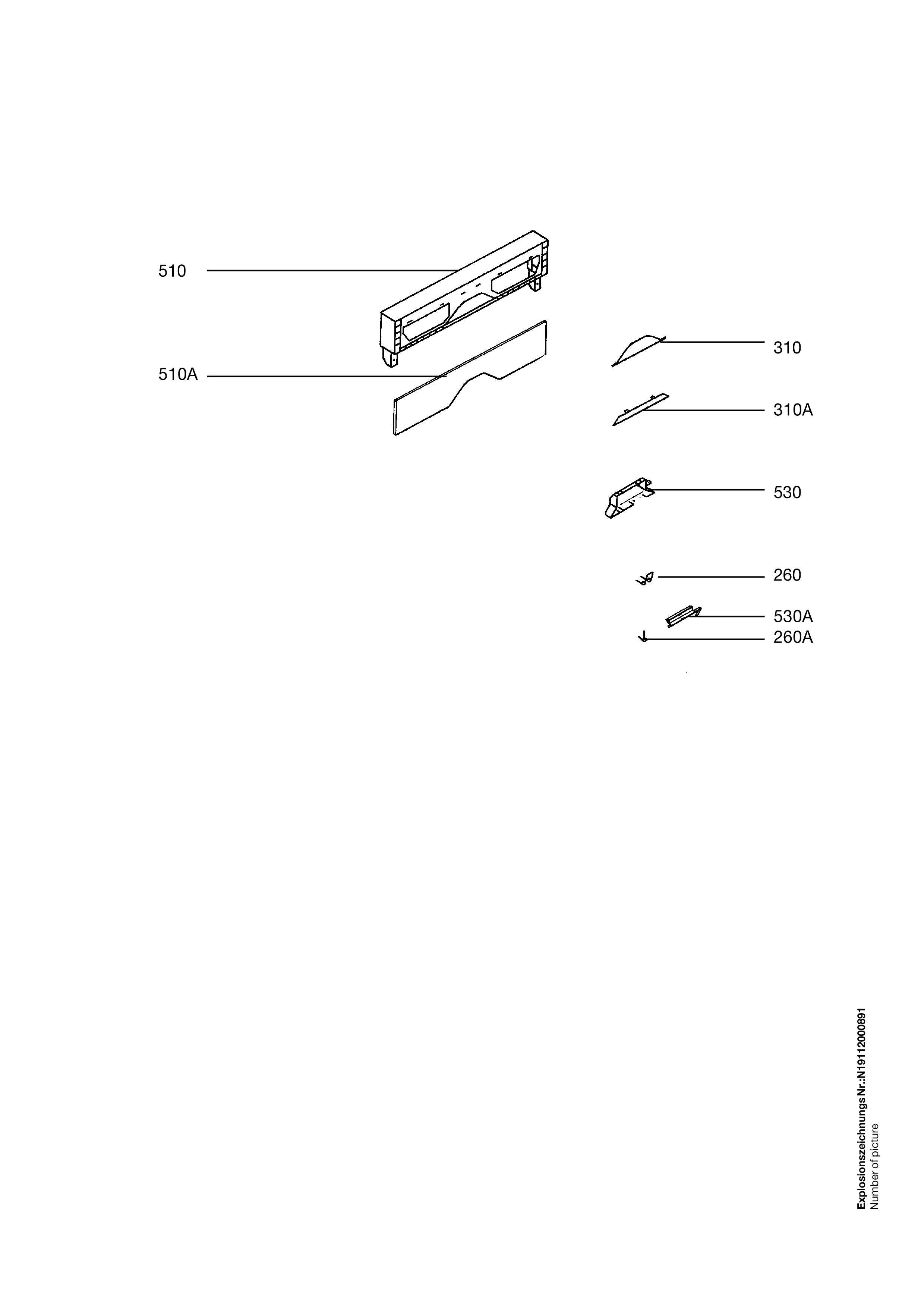 Explosionszeichnung AEG 91123443102 FAV5270I W
