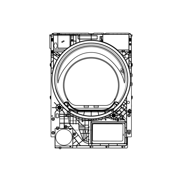 AEG Electrolux 140072110053 Abluftrohr - Luftkanal,vorne,geschweisst,bi