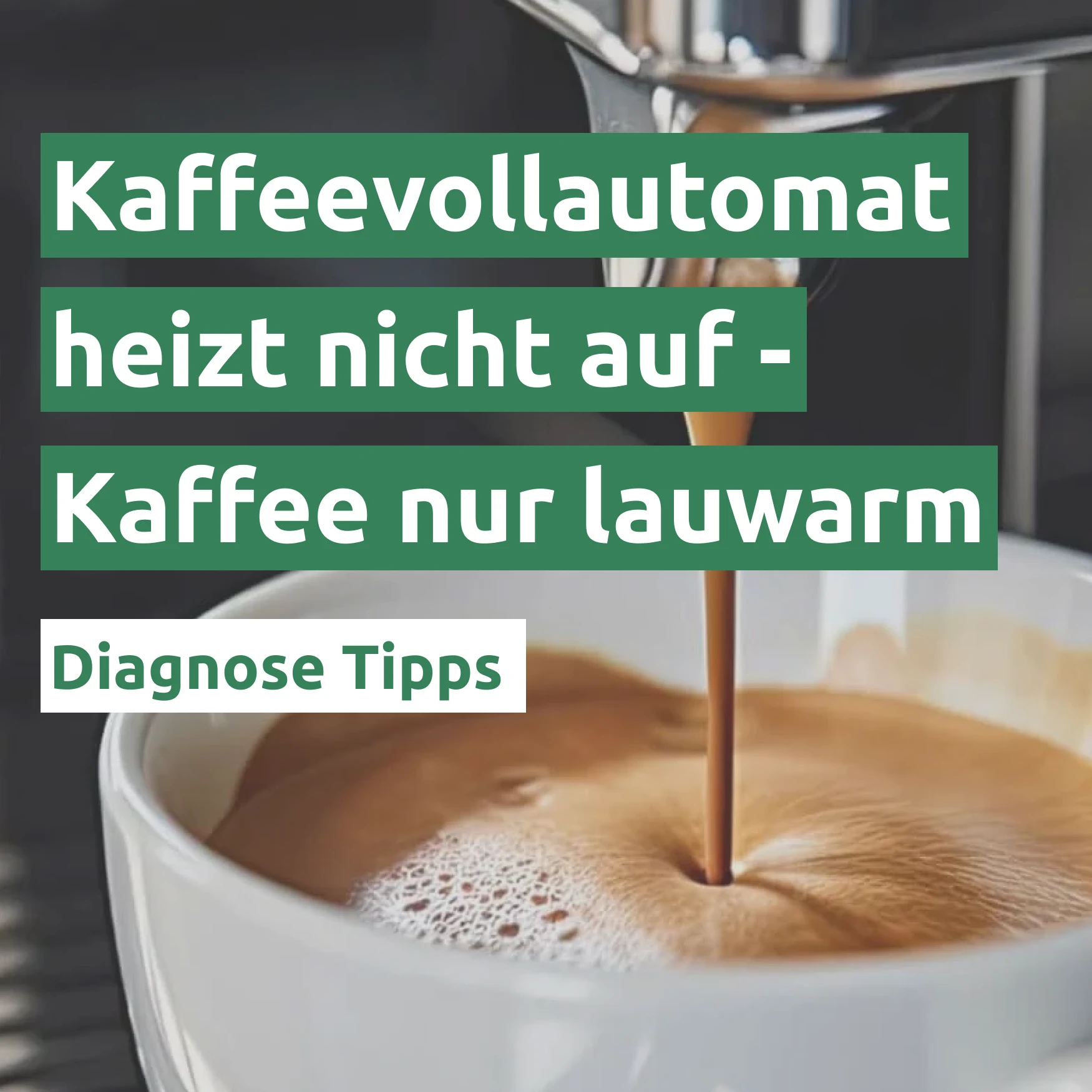 Kaffeevollautomat heizt nicht auf - Kaffee nur lauwarm